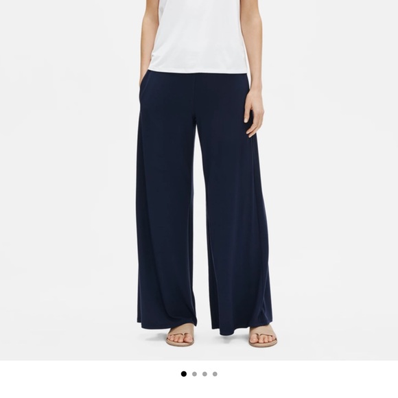 Eileen Fisher Midnight wide leg pant.  New w/ tags - Picture 3 of 5